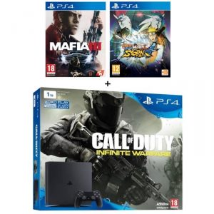 console-ps4-slim-500-go-cod-infinite-warfare-mafia-3-naruto-ultimate-ninja-storm-4-pas-cher