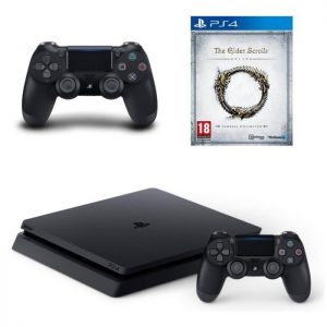 PS4-Slim-500-Go-2-manettes-The-Elder-Scrolls-Online