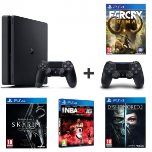console-ps4-slim-2-manettes-et-4-jeux-pas-cher
