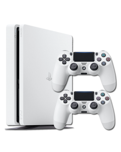 ps4 slim blanche 2 manettes