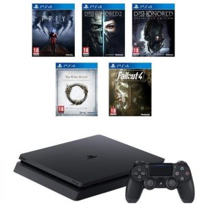 Nouvelle-PS4-Slim-Noire-500-Go-5-Jeux