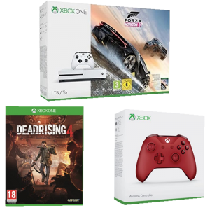 PACK XBOX ONE S 1 TO + 2 JEUX + 2 MANETTES (PLUSIEURS MODÈLES DISPONIBLES)
