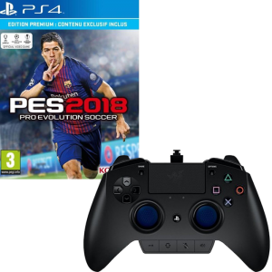 PES 2018 Premium Edition + Manette Razer Raiju PS4