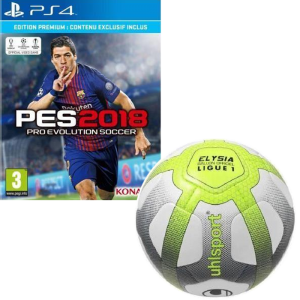 bon plan PES 2018 ps4 Premium édition + ballon de foot Uhlsport