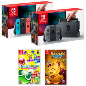 nintendo switch rayman legends puyo puyo tetris