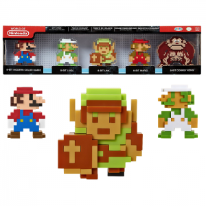 pack 5 figurines nintendo 8 bit pas cher