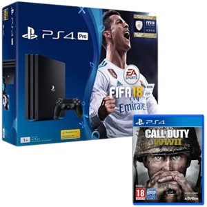 PACK PS4 PRO COD WW2 + FIFA 18 pas cher
