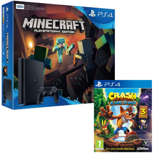 bon plan pack ps4 slim crash bandicoot minecraft