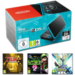 new 2DS XL zelda a link beteen worlds luigi's mansion pokemon X