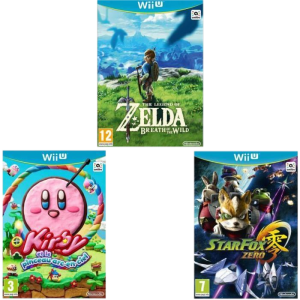 pack jeux wii u zelda breath of the wild starfox zero kirby