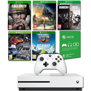 pack xbox one S 5 jeux 6 mois abonnement xbox live