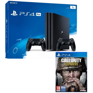 ps4 pro 2 manettes cod ww2