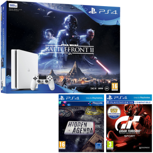 ps4 slim blanche 1 To star wars battlefront 2 gt sport hidden camera