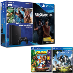 super pack 6 jeux ps4 slim 1 To uncharted horizon zero dawn crash bandicoot n sane trilogy