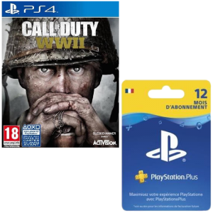 cod ww2 12 mois d'abonnement ps plus