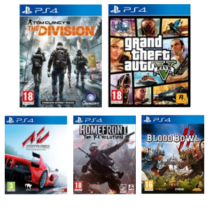 pack jeux ps4 gta 5