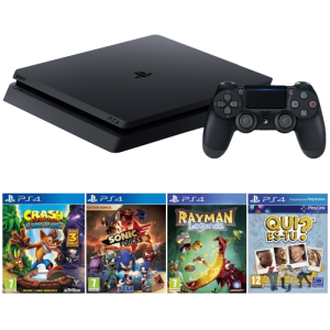 pack ps4 4 jeux rayman sonic crash bandicoot qui es tu