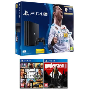 ps4 pro fifa 18 wolfenstein 2 gta 5