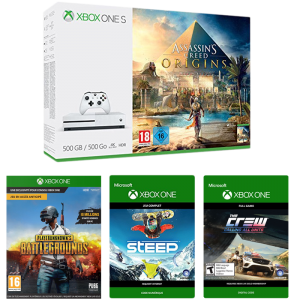 xbox one s assasin's creed crew pubg steep