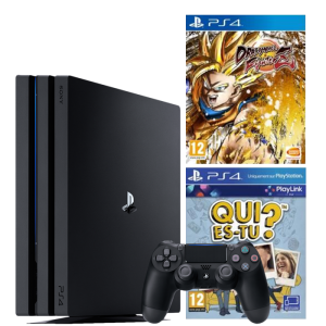 Pack PS4 Pro + Dragon Ball FighterZ + Qui es-tu?
