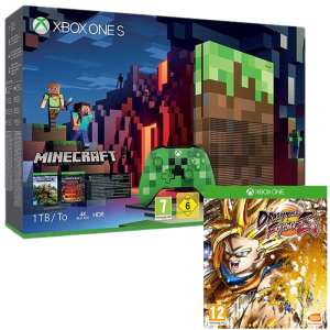 pack xbox one s minecraft db fighterz