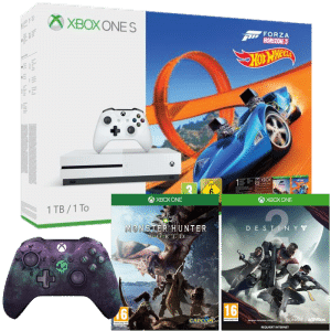 pack xbox one s forza horizon 2 manettes destiny MH world