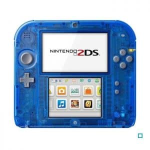 nintendo 2ds bleue transparente