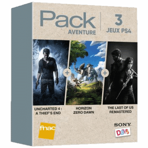 pack fnac jeux ps4 aventure