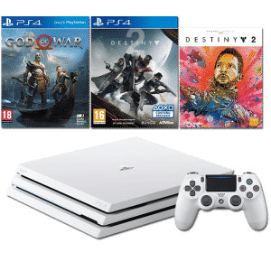 pack ps4 pro blanche god of war destiny 2 artbook