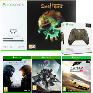 xbox one s sea of thieves halo 5 forza horizon 2 destiny 2 2 manettes v2