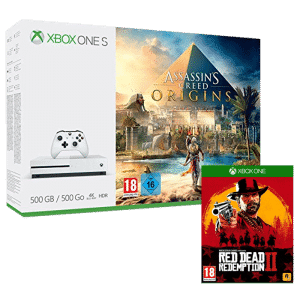bon-plan-xbox-one-S-500-Go-assassins-creed-origins-red dead redemption 2