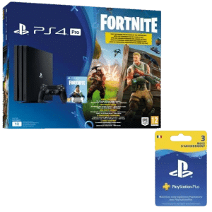 Pack PS4 Pro + Fortnite + 3 mois de PSN Plus v1