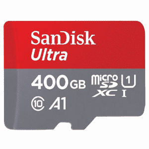Carte Micro SD XC 400 Go Sandisk (compatible Switch)