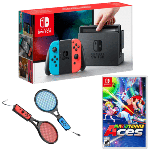 pack nintendo switch mario tennis aces raquuettes