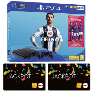 pack ps4 slim fifa 19 2 manettes-carte-cadeau-fnac