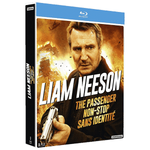coffret blu ray liam neeson The Passenger + Non-stop + Sans identité copie