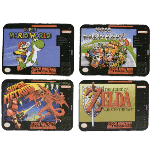4 dessous de verres officiel SNES