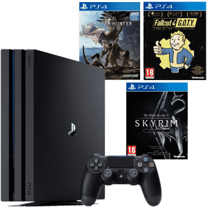 pack ps4 pro monster hunter world fallout 4 goty skyrim