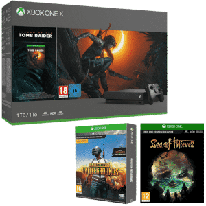 xbox one x pubg shadow of the tomb raider sea of thieves