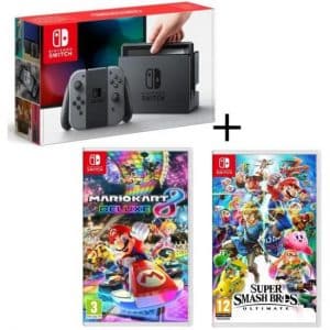 nintendo switch mario kart 8 deluxe super smash bros