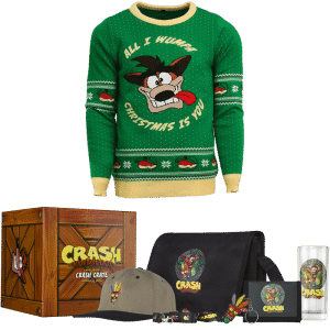 pull de noel box crash bandicoot