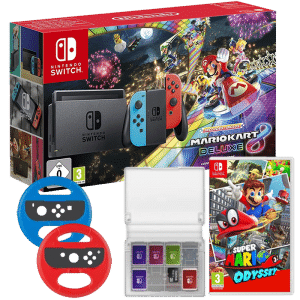 switch mario kart 8 mario odyssey 2 volants étui copie