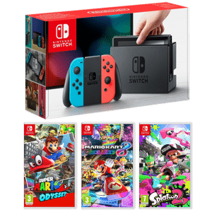 switch neon mario odyssey mario kart 8 splatoon 2