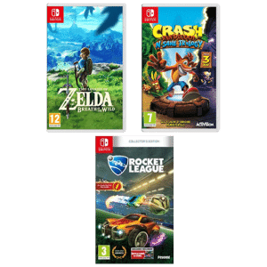 zelda botw crash bandicoot rocket league switch