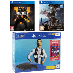 ps4-Slim-500-go-fifa-19-cod-bo-4-mhw
