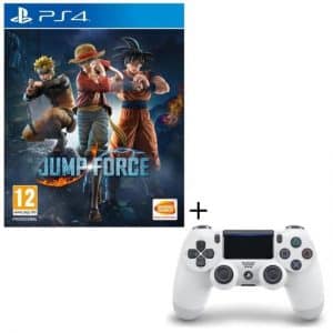 pack manette dualshock blanche jump force