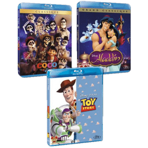 3 blu ray disney aladdin coco toy story