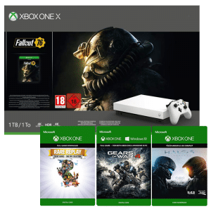 xbox one x fallout 76 halo 5 rare replay gears of war 4