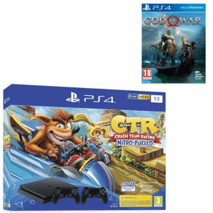 pack ps4 slim crash god of war 2 manettes