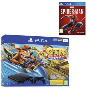 pack ps4 slim crash team spiderman